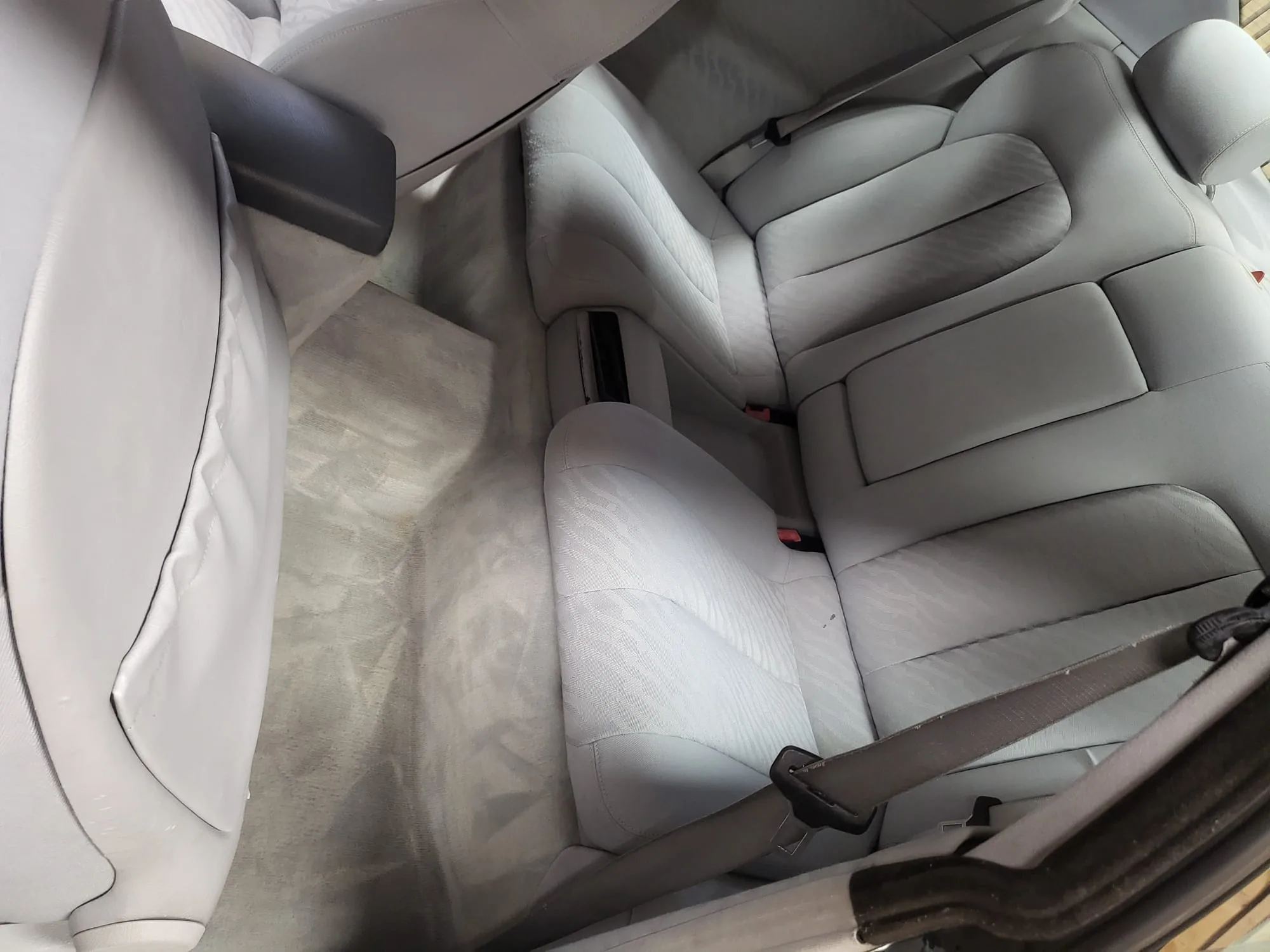 Nachher Rückbank und Teppich